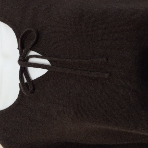 Lord & Taylor Dark Brown, Size Small, Cashmere Long Sleeve, Sweater - Picture 2 of 6